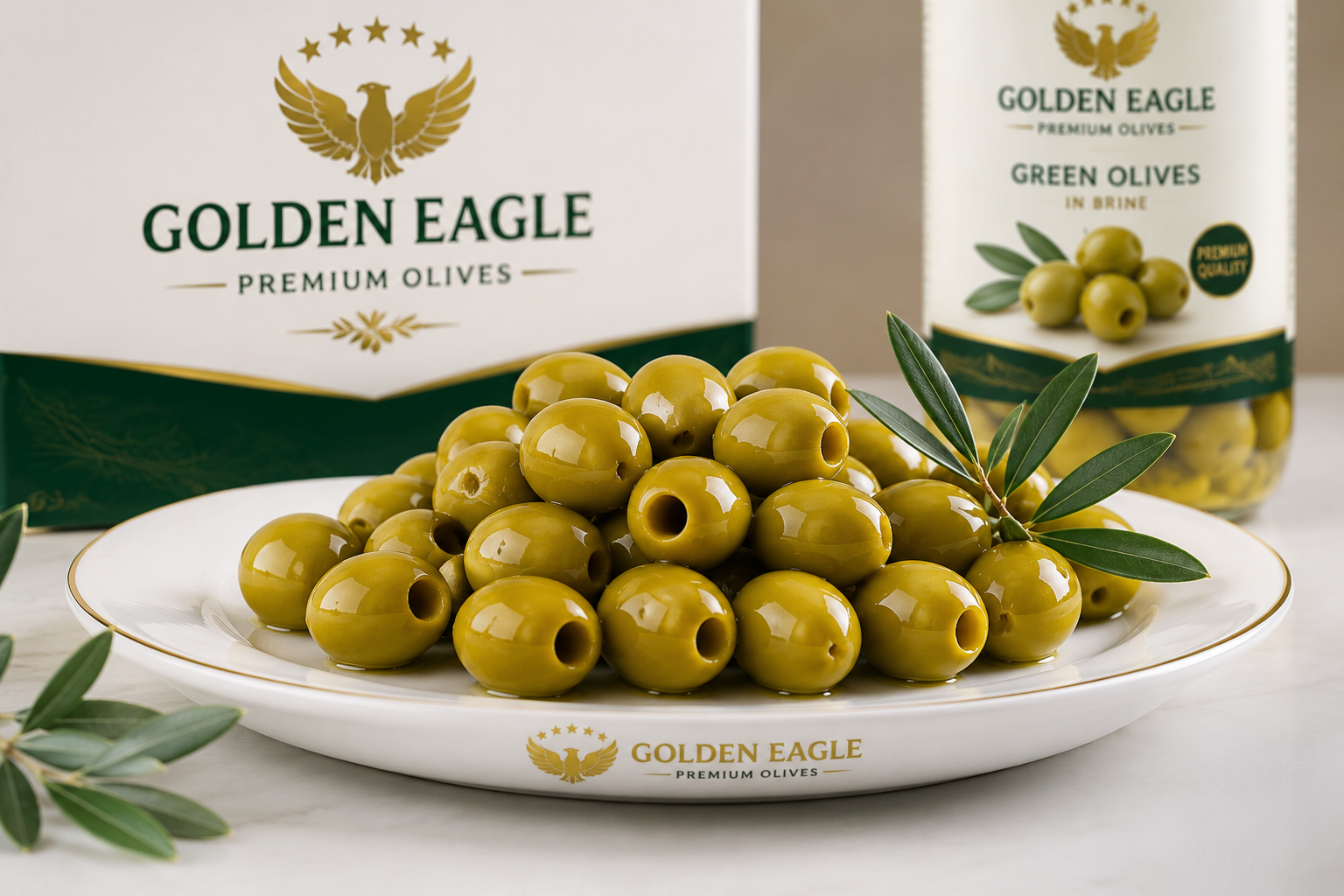 Египетские зеленые оливки Golden Eagle